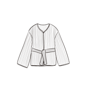 Elisa Jacket - Women  - CO Cotton Corduroy - S045 Stone Grey