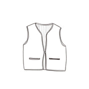 Elisa Vest - Kids  - CO Cotton Corduroy - S045 Stone Grey