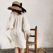 Lina Long Dress - Kids - DS Double Saloo - S000 Natural