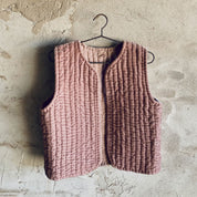 Nora Vest - Women  - SV Silk Velvet - S007 Dusty Pink