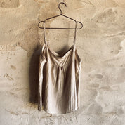 Selene Top - Women - HS Habotai Silk 40 - S018 Powder