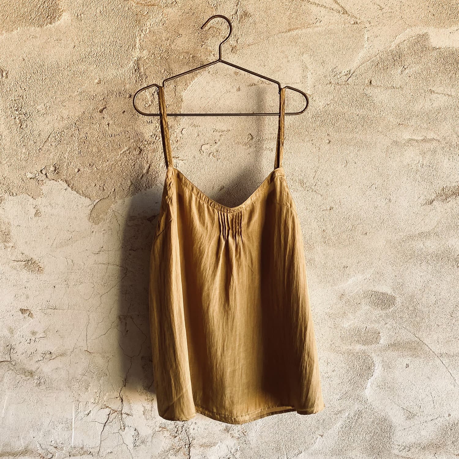 Selene Top - Women - HS Habotai Silk 40 - S050 Antique Bronze
