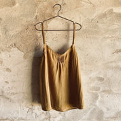 Selene Top - Women - HS Habotai Silk 40 - S050 Antique Bronze