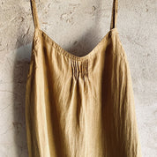 Selene Top - Women - HS Habotai Silk 40 - S050 Antique Bronze