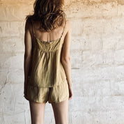 Selene Top - Women - HS Habotai Silk 40 - S050 Antique Bronze