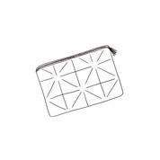 Akira Zip Clutch - OQ Origami Quilt - S050 Antique Bronze