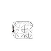 Akira Toiletry Bag - OQ Origami Quilt - S050 Antique Bronze - Large