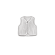 Nora Vest - Kids - SV Silk Velvet - S050 Antique Bronze