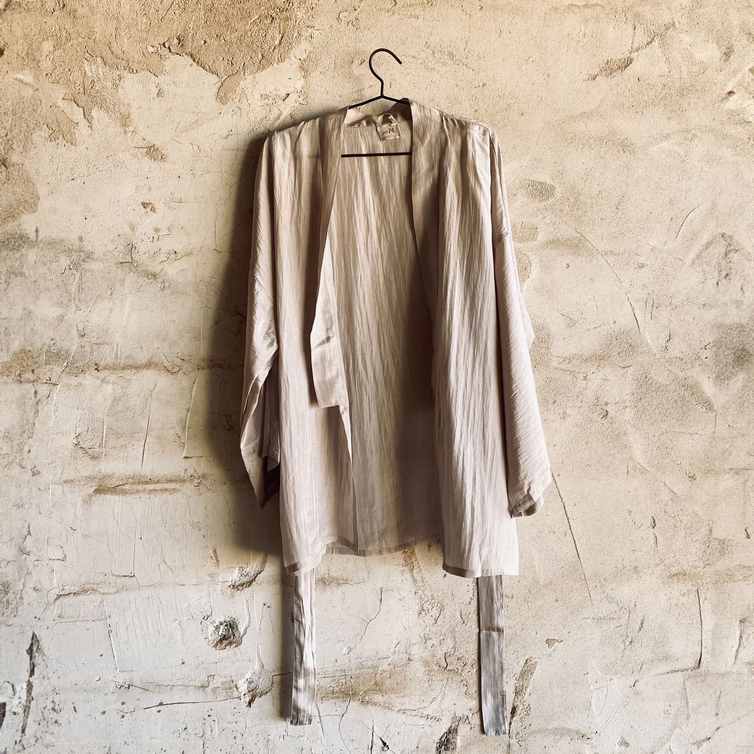 Yoko Kimono - Women - HS Habotai Silk 40 - S018 Powder