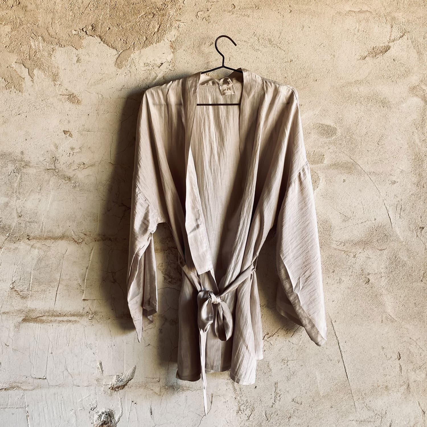 Yoko Kimono - Women - HS Habotai Silk 40 - S018 Powder