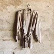 Yoko Kimono - Women - HS Habotai Silk 40 - S018 Powder