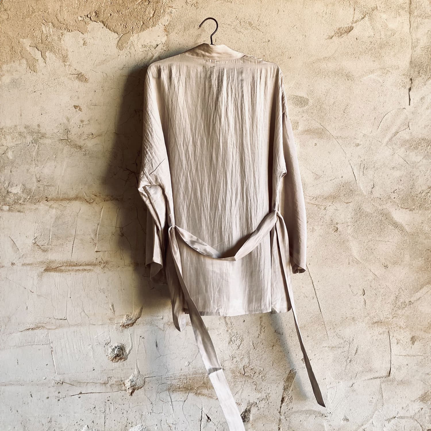 Yoko Kimono - Women - HS Habotai Silk 40 - S018 Powder