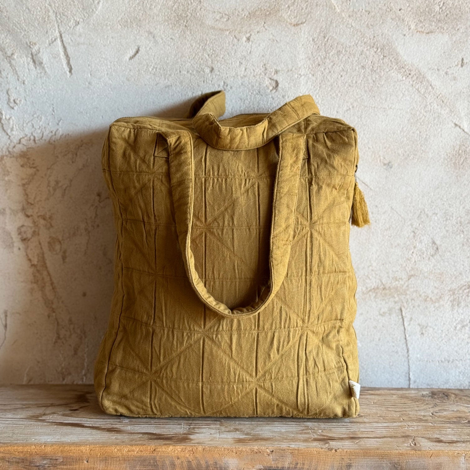 Akira Bag - OQ Origami Quilt - S050 Antique Bronze - Small