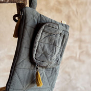 Akira Laptop Case - OQ Origami Quilt - S021 Dark Grey