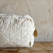 Akira Toiletry Bag - OQ Origami Quilt - S000 Natural - Large