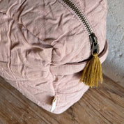 Akira Toiletry Bag - OQ Origami Quilt - S054 Nude Brown - Large