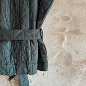 Akira Vest - Women  - OQ Origami Quilt - S021 Dark Grey