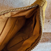 Akira Zip Clutch - OQ Origami Quilt - S050 Antique Bronze