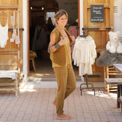 Andrea Gilet - Women - MO Mohair - S050 Antique Bronze