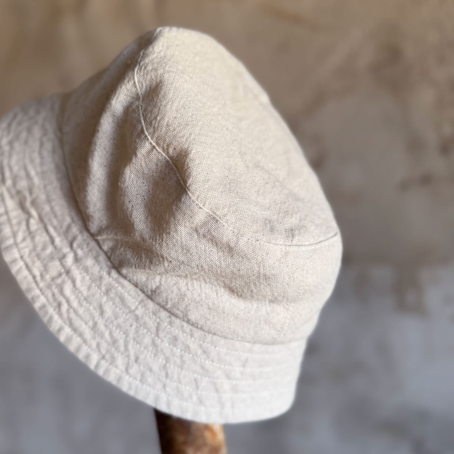 Andy Bucket Hat - Kids - TC Thai Cotton - S000 Natural