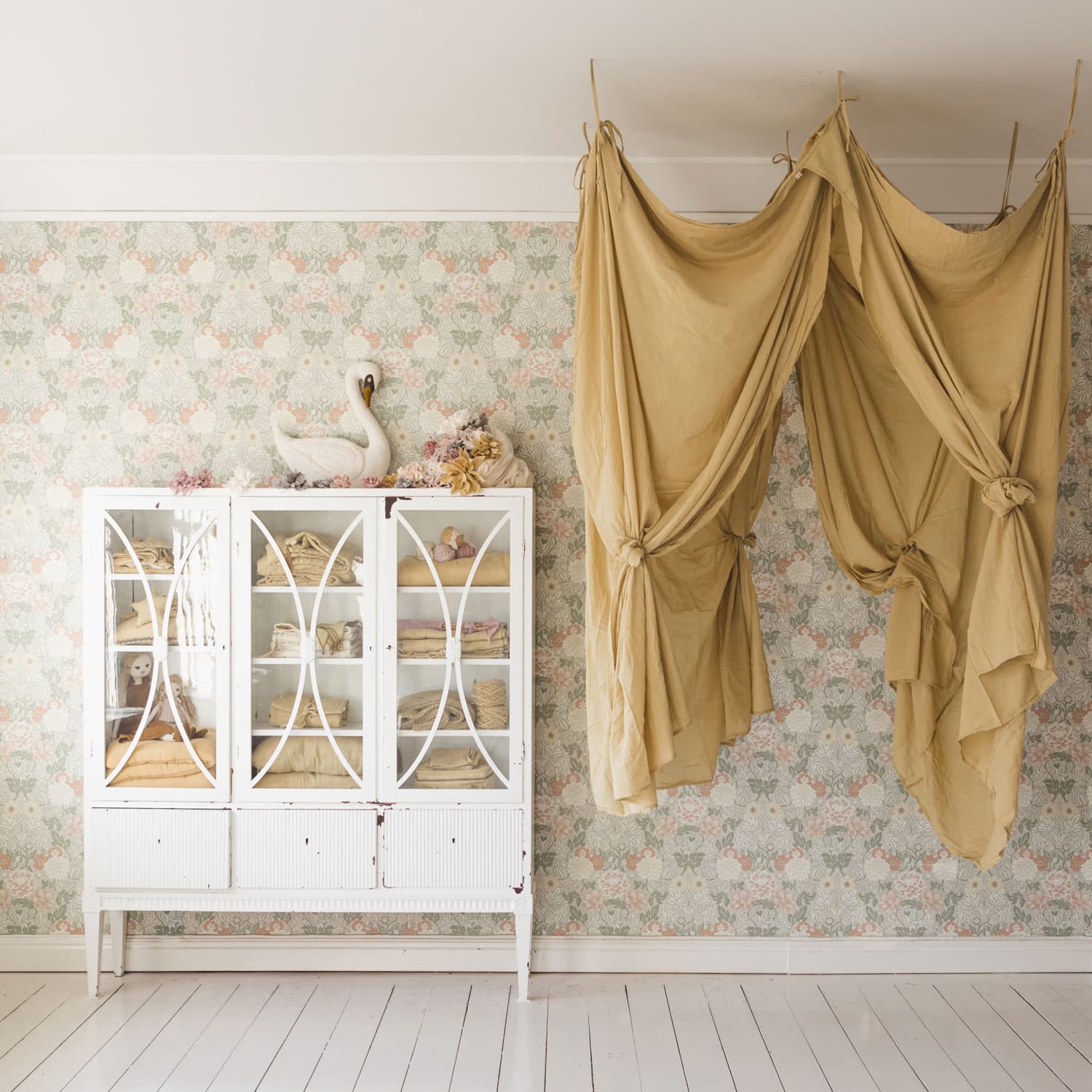 Bed Drape Single - SS Simple Saloo - S048 Mellow Yellow