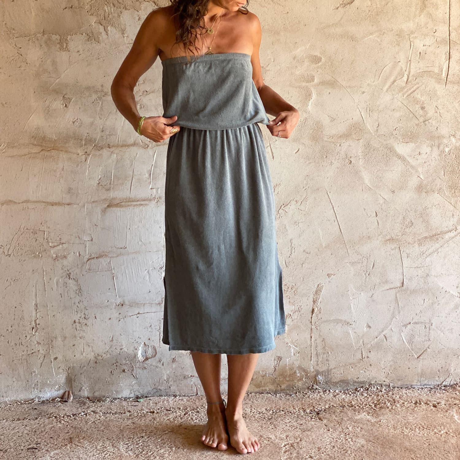 Betty Dress - Women - TJ Terry Jersey - S032 Ice Blue