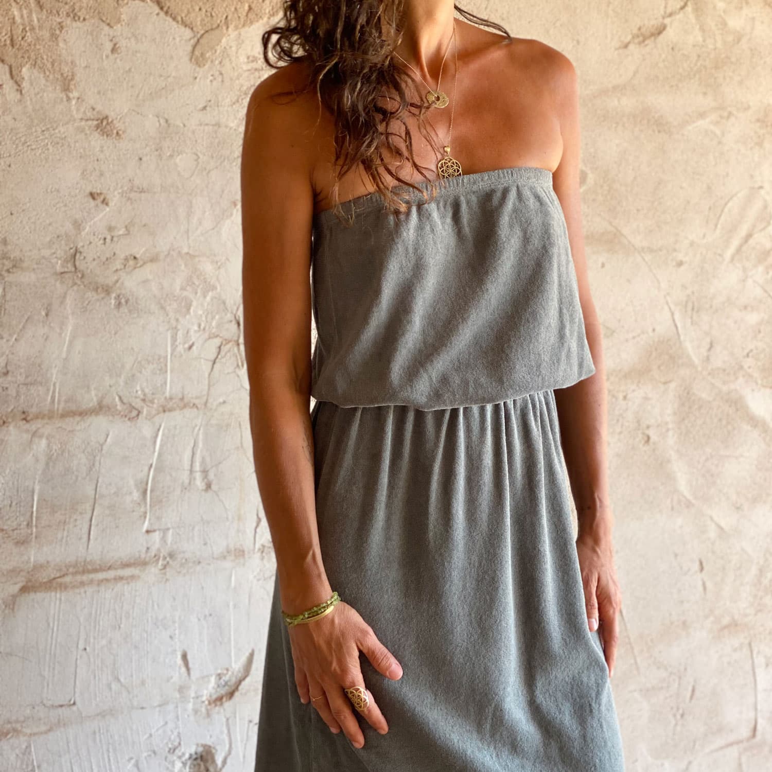 Betty Dress - Women - TJ Terry Jersey - S032 Ice Blue