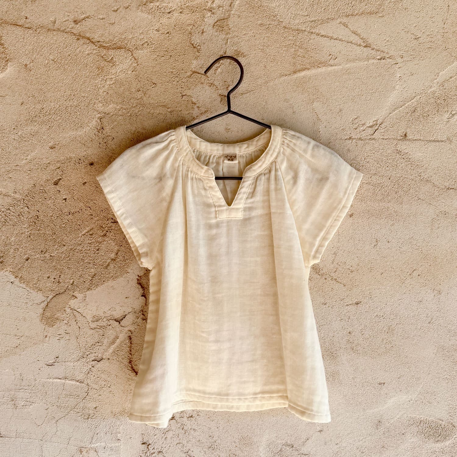Carla Shirt - Baby - DS Double Saloo - S000 Natural