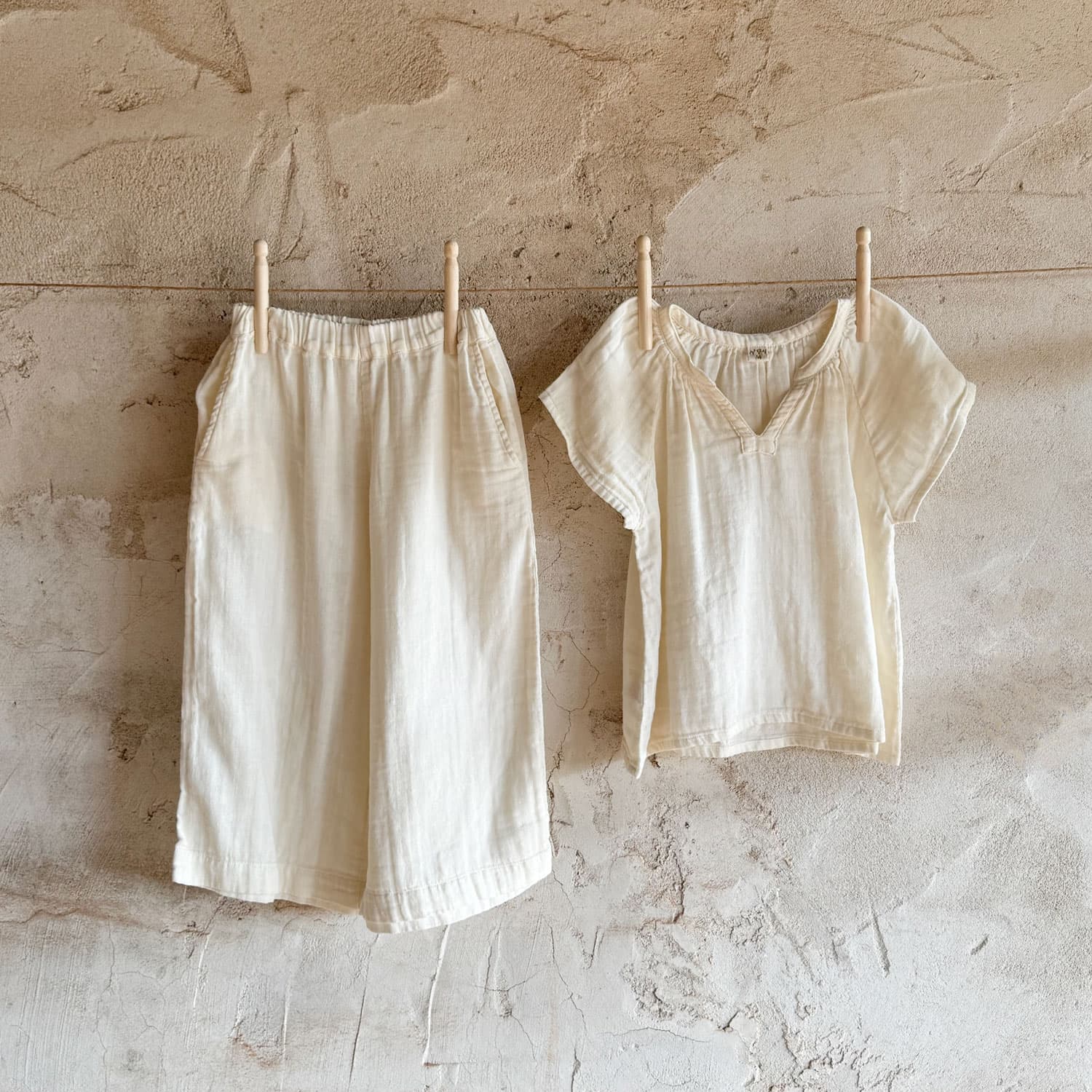 Carla Shirt - Kids - DS Double Saloo - S000 Natural