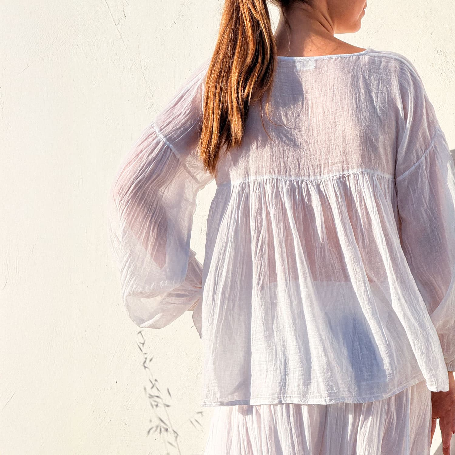 Cassandra Shirt - Women - CV Cotton Voile - S001 White
