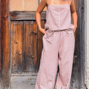 Dobby Pants - Women - CD Cotton Dobby - S007 Dusty Pink