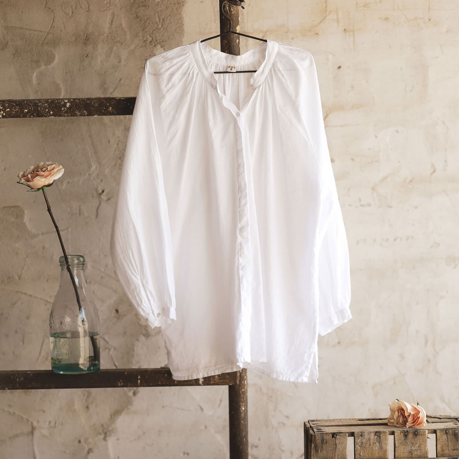 Elena Shirt - Women - SS Simple Saloo - S001 White