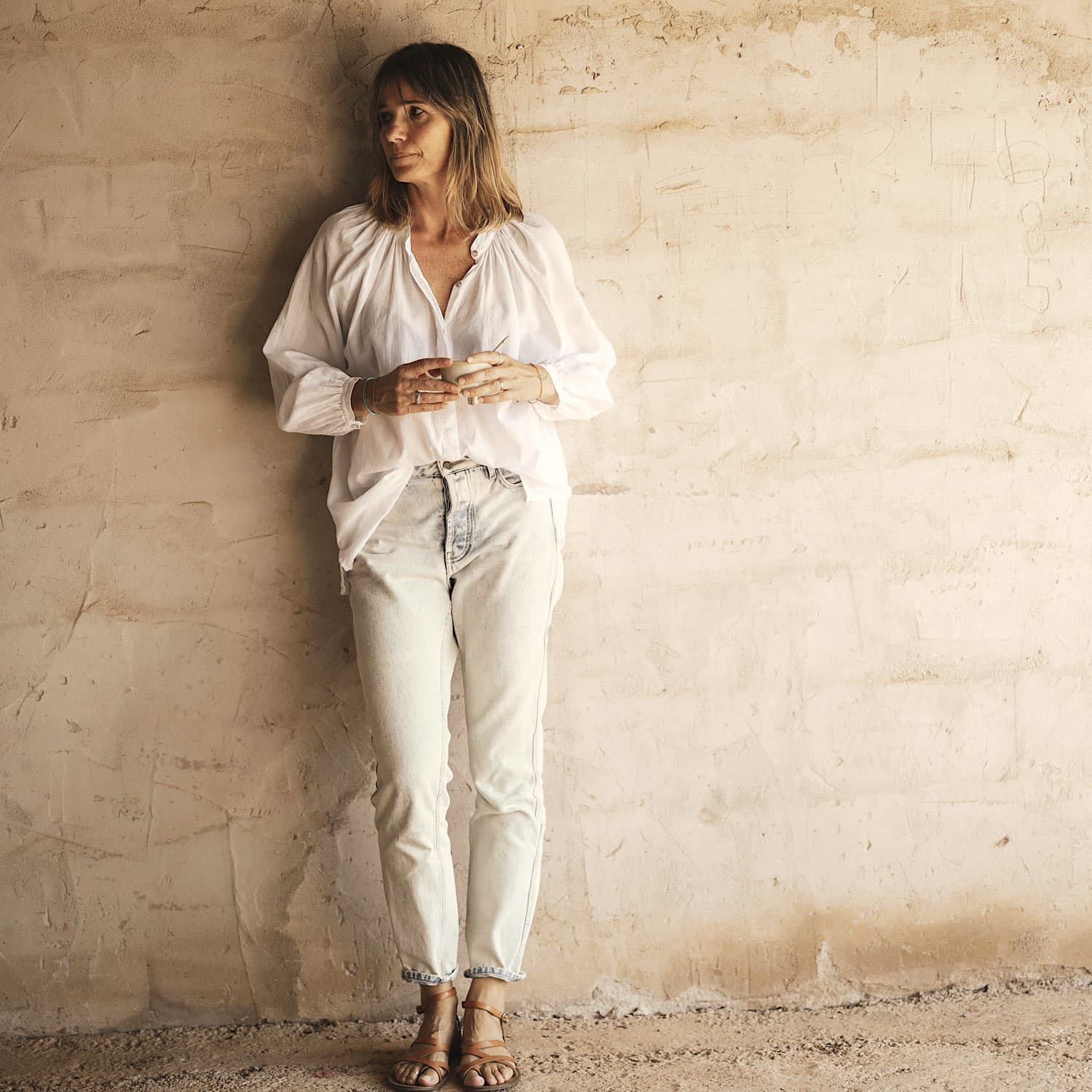 Elena Shirt - Women - SS Simple Saloo - S001 White