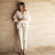 Elena Shirt - Women - SS Simple Saloo - S001 White