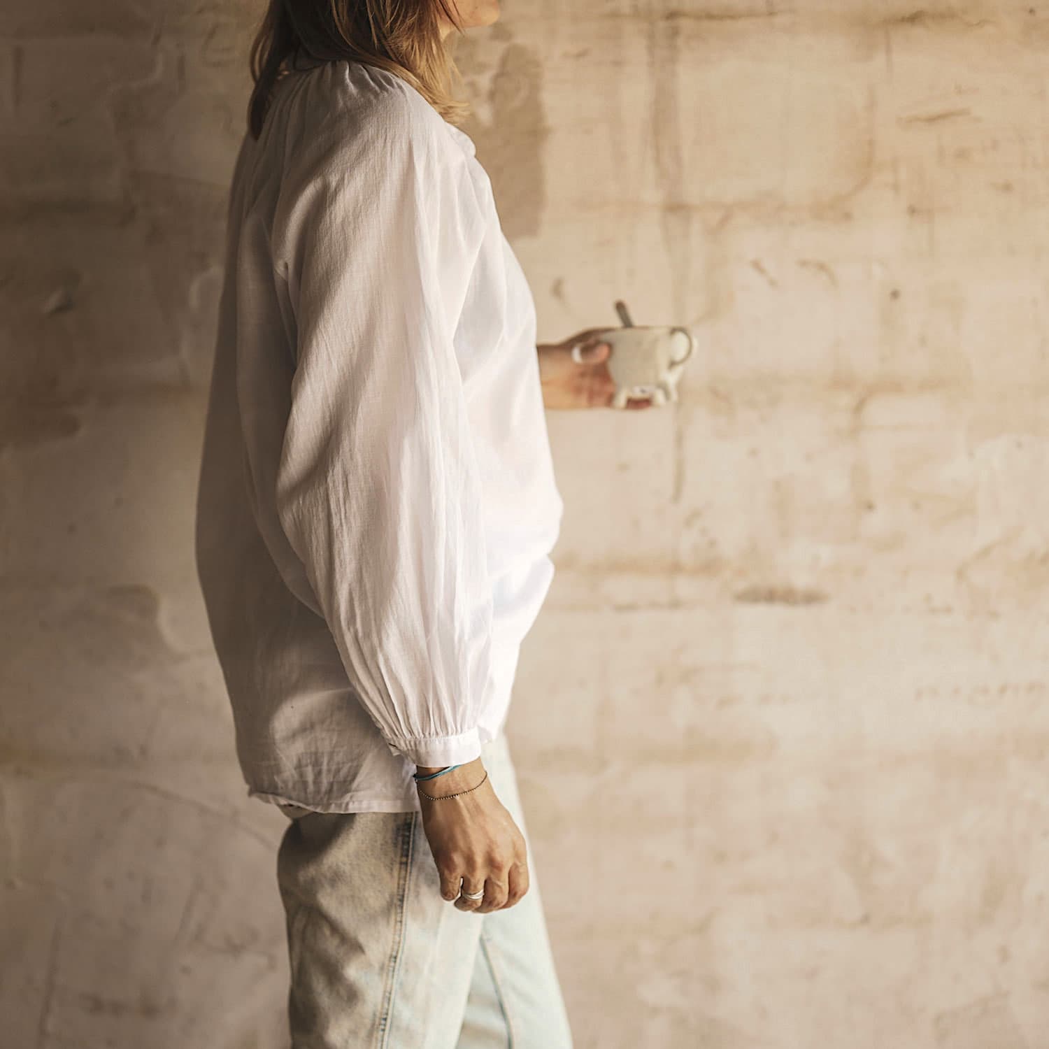 Elena Shirt - Women - SS Simple Saloo - S001 White