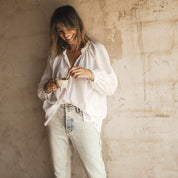 Elena Shirt - Women - SS Simple Saloo - S001 White