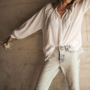 Elena Shirt - Women - SS Simple Saloo - S001 White