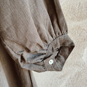 Elisa Dress  - Kids - CO Cotton Corduroy - S045 Stone Grey