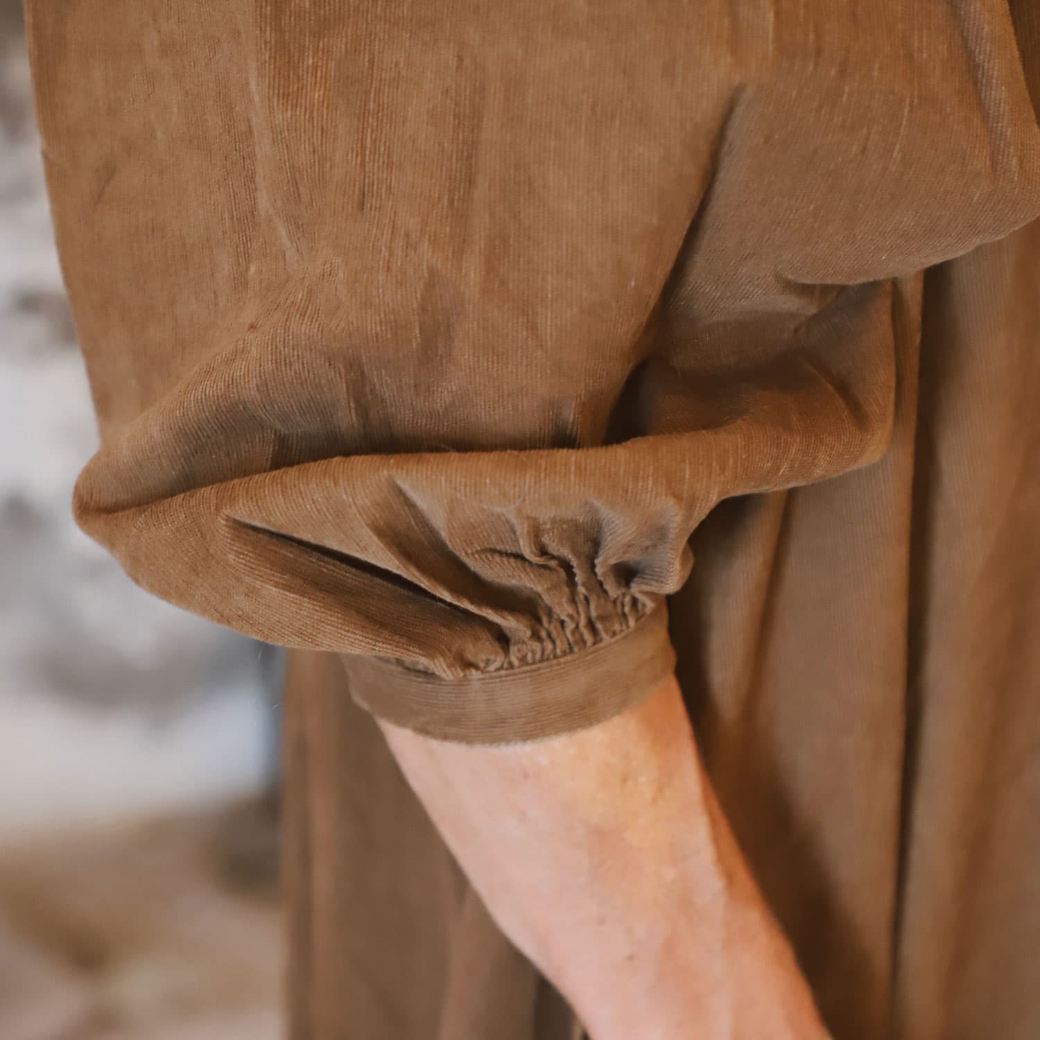 Elisa Dress - Women - CO Cotton Corduroy - S057 Coffee Bronze