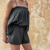 Elka Short Pants - Women - DS Double Saloo - S021 Dark Grey