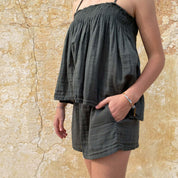Elka Short Pants - Women - DS Double Saloo - S021 Dark Grey