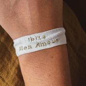 Embroidered Bracelet Ibiza Mon Amour - S000 Natural