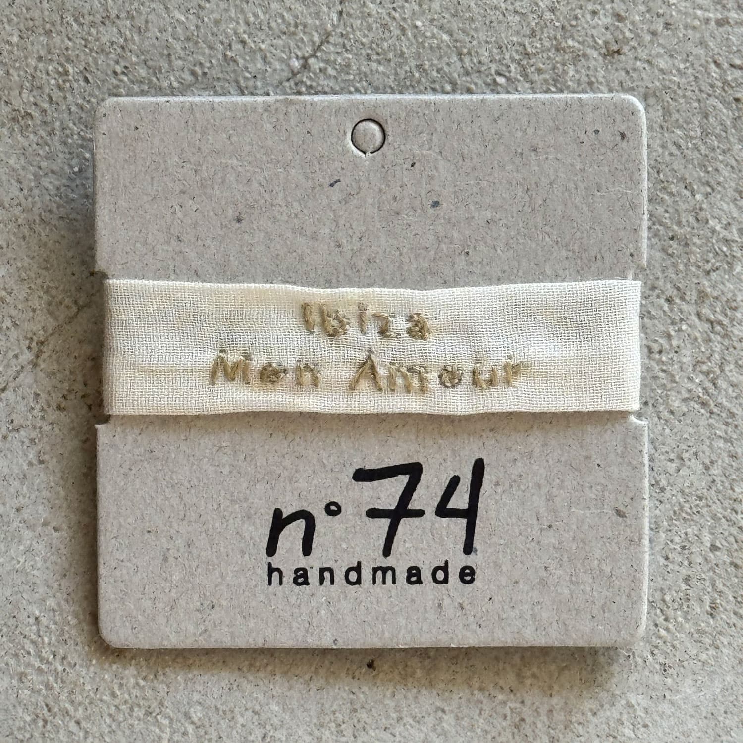 Embroidered Bracelet Ibiza Mon Amour - S000 Natural