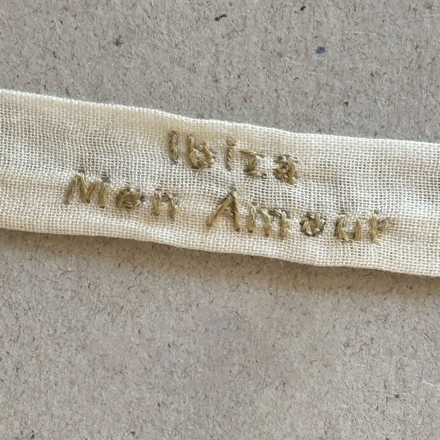 Embroidered Bracelet Ibiza Mon Amour - S000 Natural