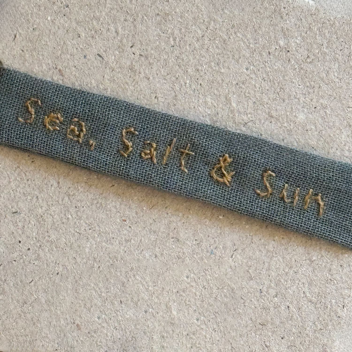 Embroidered Bracelet Sea, Salt & Sun - S032 Ice Blue