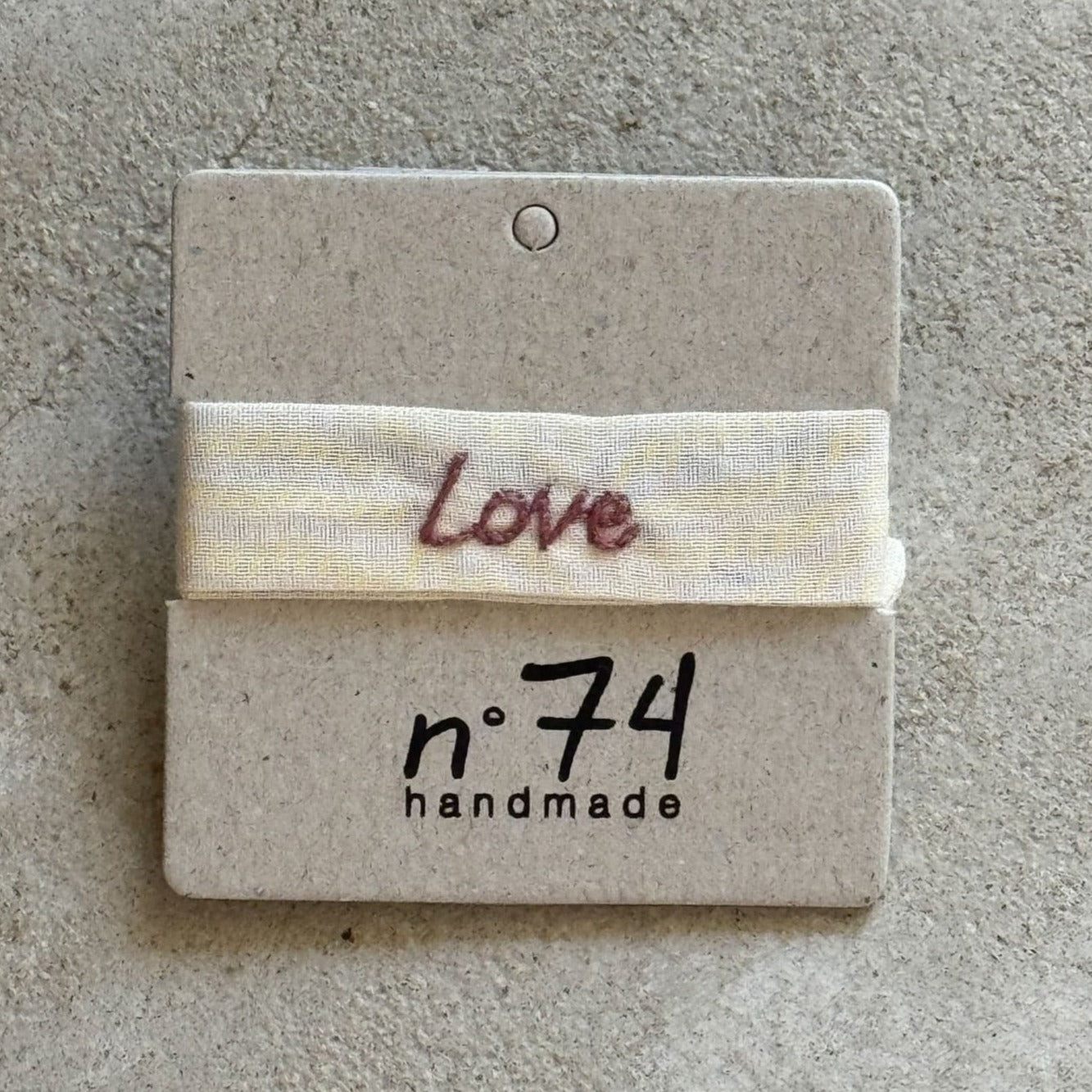 Embroidered Bracelet Love - S000 Natural