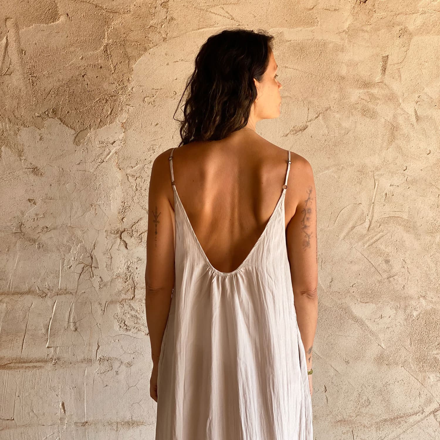 Gisele Dress - Women - HS Habotai Silk 40 - S018 Powder