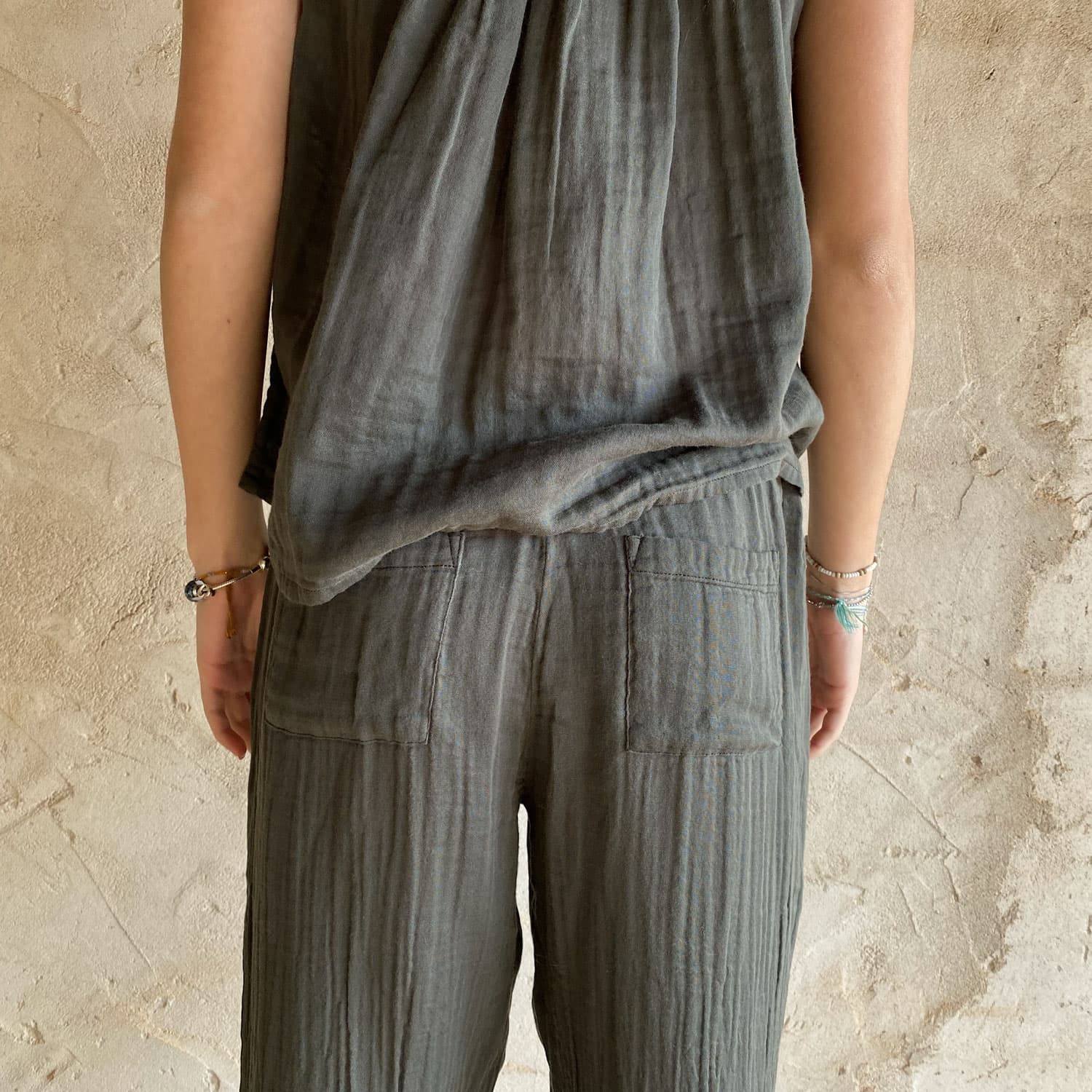 Joe Pants - Women - DS Double Saloo - S021 Dark Green Grey