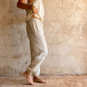 Joe Pants - Women - HS Habotai Silk 40 - S000 Natural