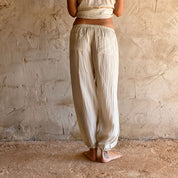 Joe Pants - Women - HS Habotai Silk 40 - S000 Natural